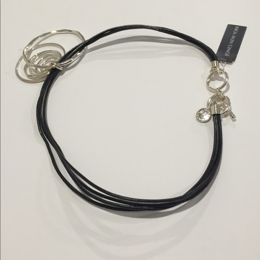 Jones New York Necklace four strand faux leather